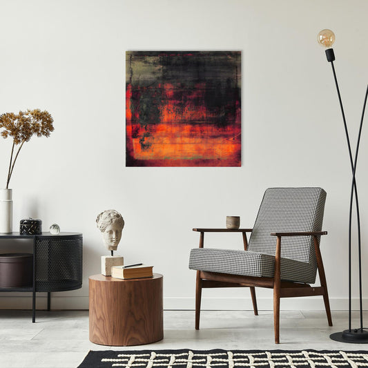 Acrylglasbild - Red Rust Wohnbeispiel