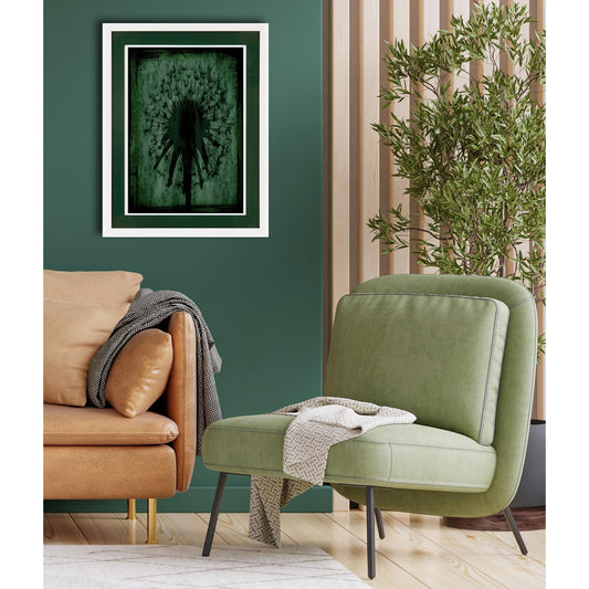 Rahmenbild mit Acrylpassepartout - Greeny Einrichtungsbeispiel