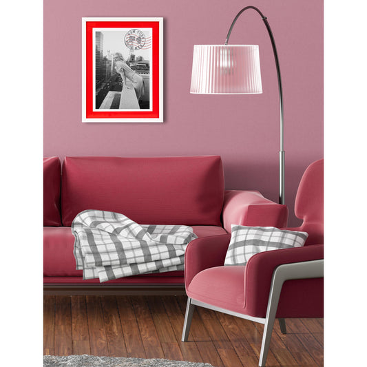 Rahmenbild mit Acrylpassepartout - New York Marilyn Einrichtungsbeispiel