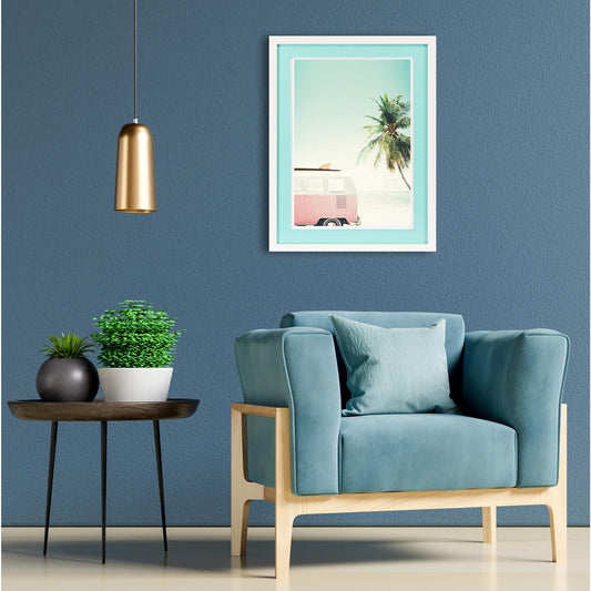 Rahmenbild mit Acrylpassepartout - Summer Dream Einrichtungsbeispiel