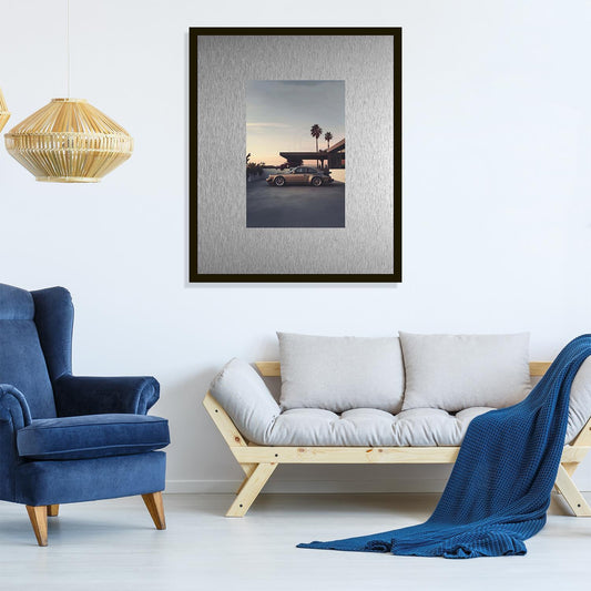 Rahmenbild mit Alupassepartout - Carrera Palms