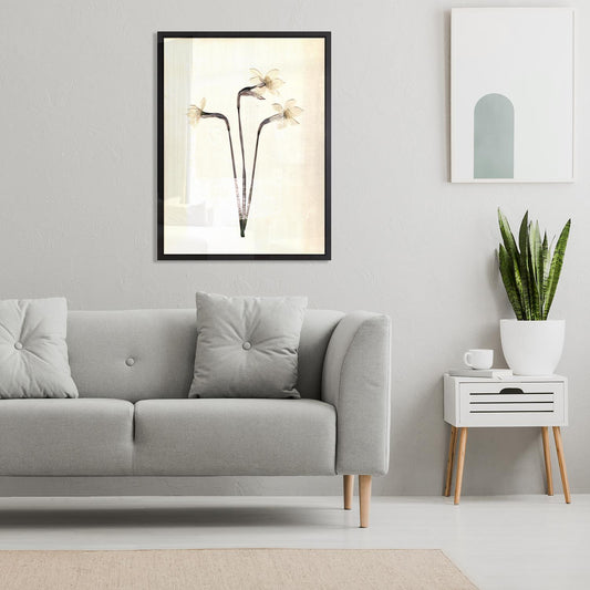 Canvas picture with shadow gap frame - Daffodils 40x60cm