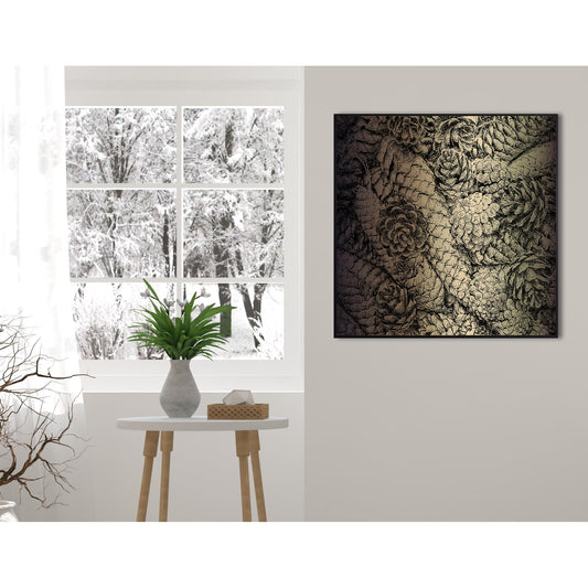 Tableau sur toile avec cadre creux - Clara 50x50cm