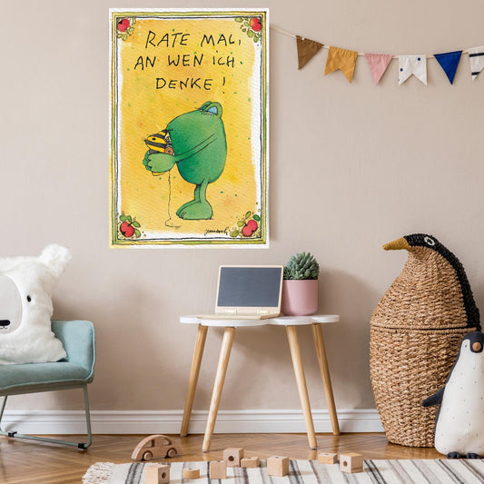 Impression sur toile Janosch - Devinez à qui je pense