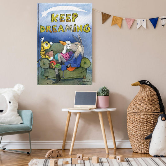 Impression sur toile Janosch - Continuez à rêver