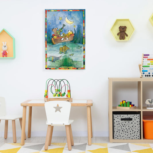 Janosch canvas print - Boat trip