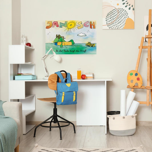 Janosch canvas print - In calm lies strength