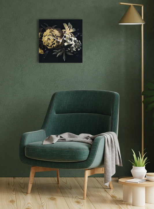 Flower Royale Blattgold-Uhr