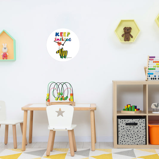 Janosch acrylic glass clock - Keep Smiling Tiger Duck