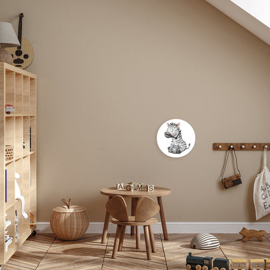 Acrylic glass clock - Zebra