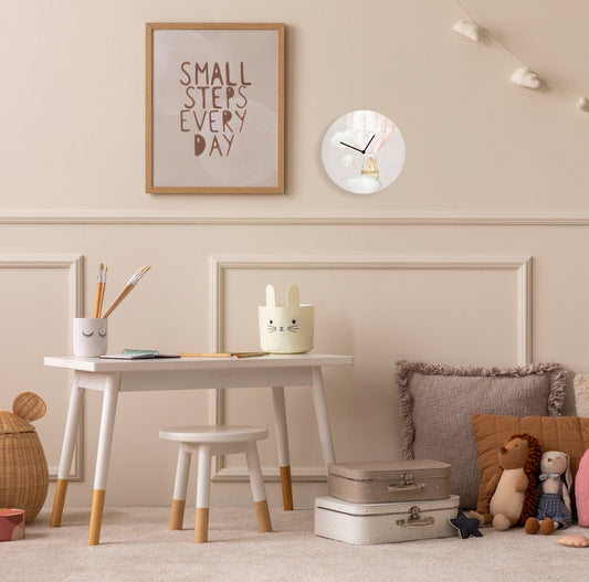 Acrylic glass clock - Bear and Mouse