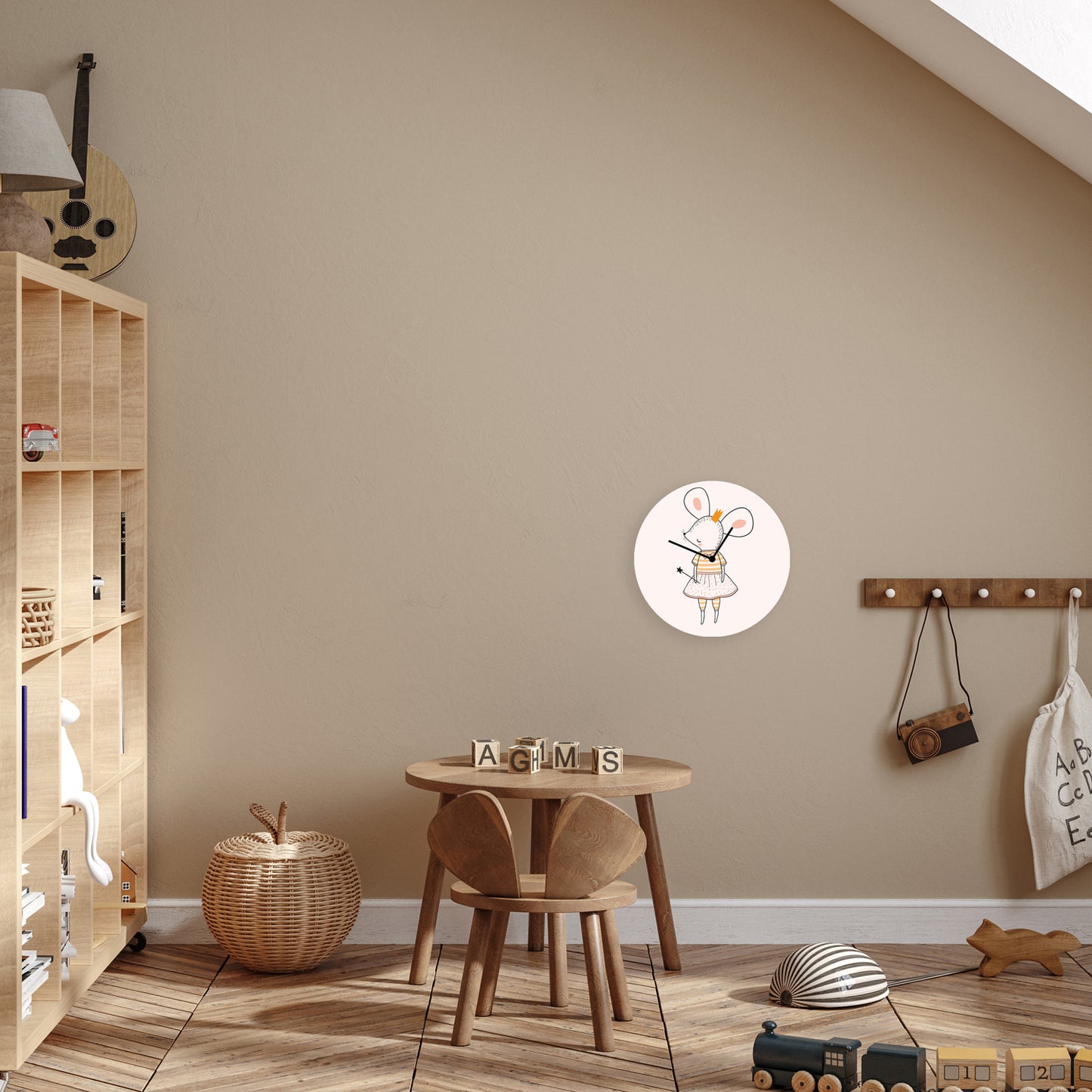 Acrylic glass clock - Little Mouse