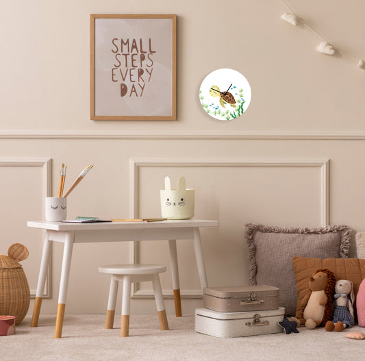 Acrylic glass clock - turtle