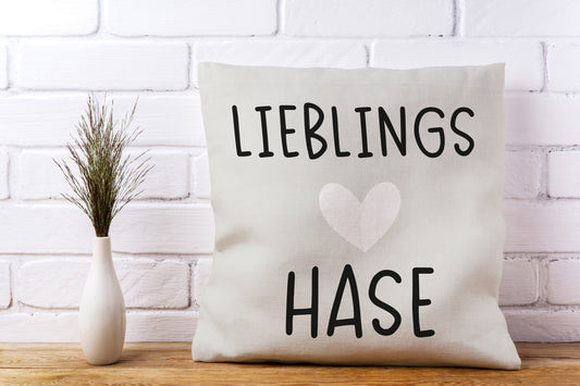 Kissenbezug - Lieblings Hase Herz