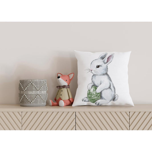 Kissenbezug - Grauer Hase