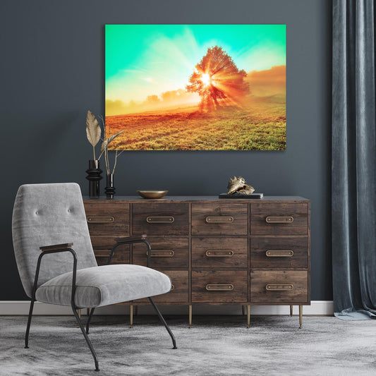 Acrylglasbild - Das Leben ist schön Wohnbeispiel