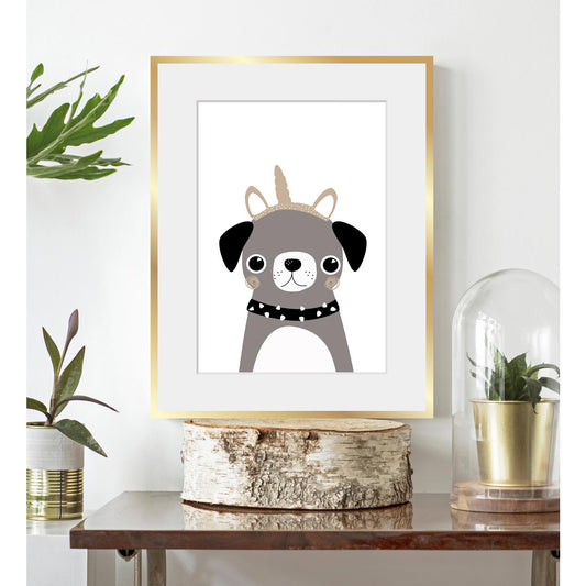 Cadre photo - Chien drôle