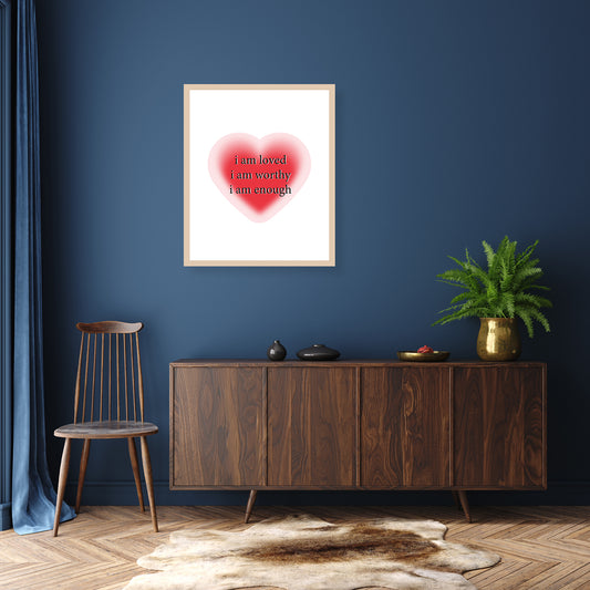 Rahmenbild - I am loved Wohnbeispiel