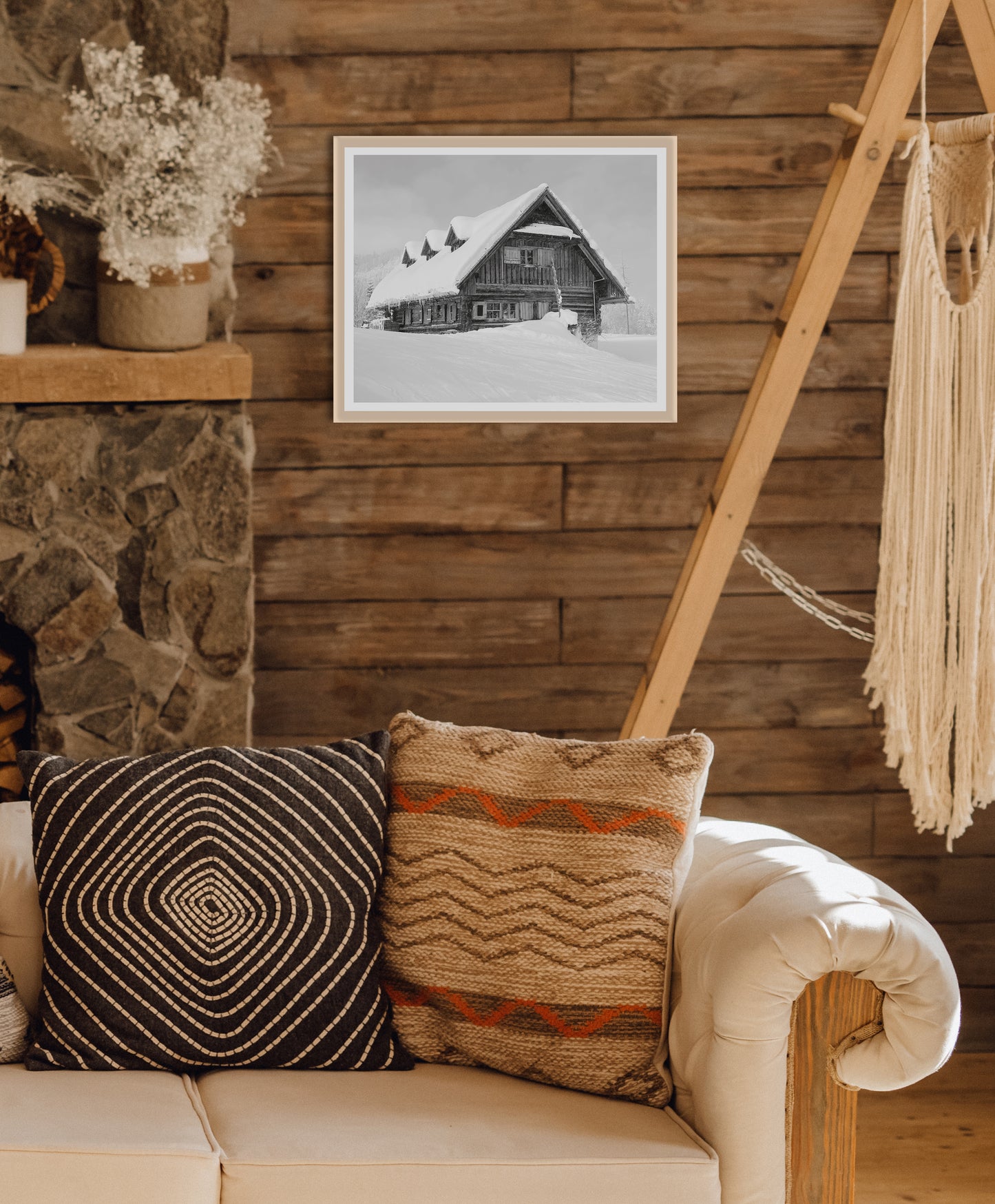 Rahmenbild - Ski Lodge Wohnbeispiel