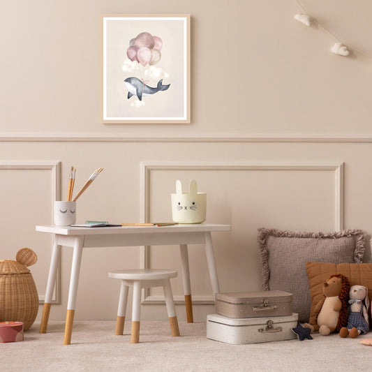 Cadre photo - baleine avec ballons