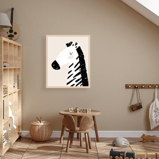 Frame picture - Laughing Zebra