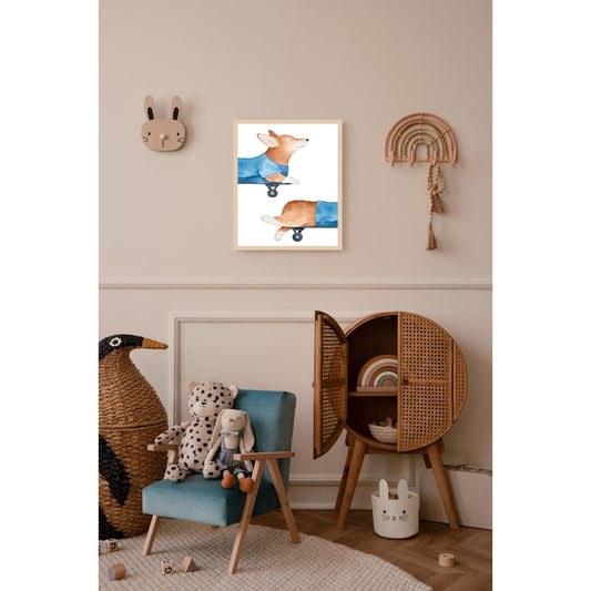 Frame picture - Fox on skateboard