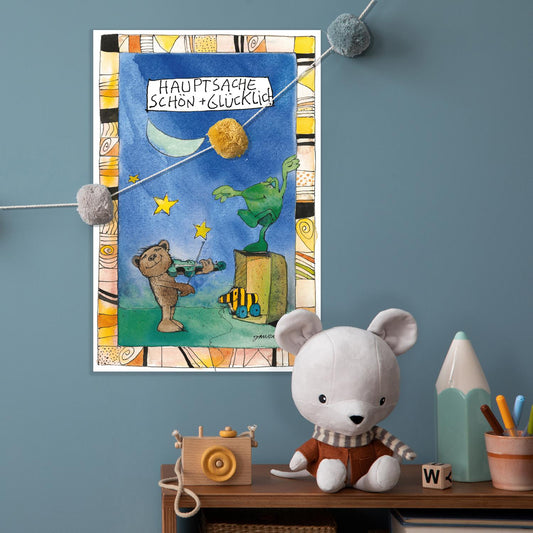 Janosch Blechschild - Hauptsache schön und glücklich