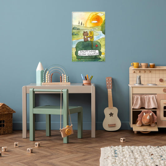 Janosch Blechschild - Schön und glücklich Sonnenuntergang