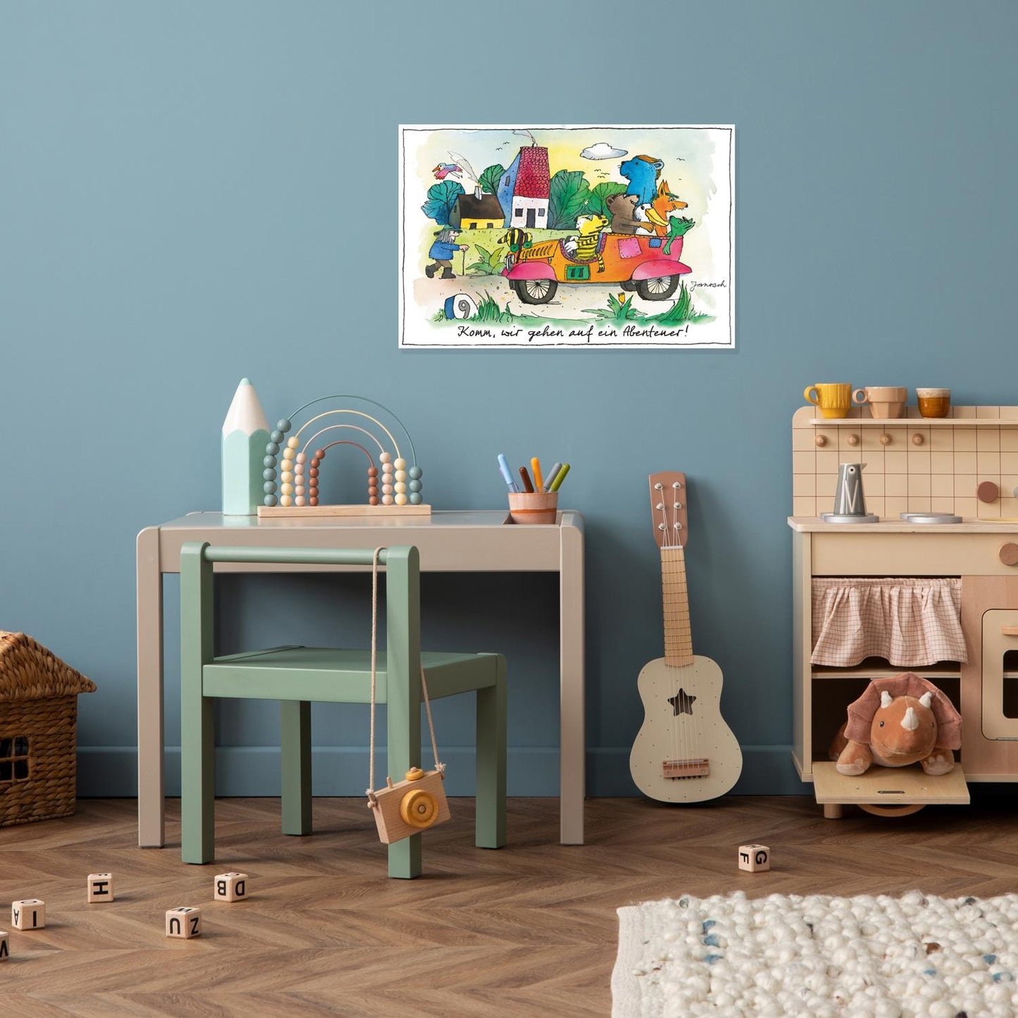 Janosch metal sign - We're going on an adventure