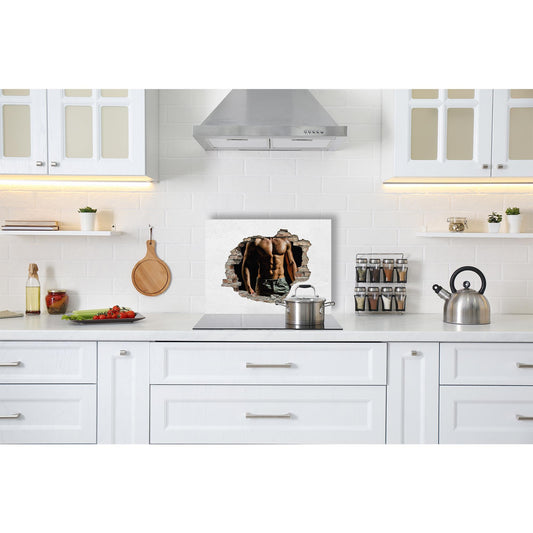 Spritzschutz - Sixpack Mann