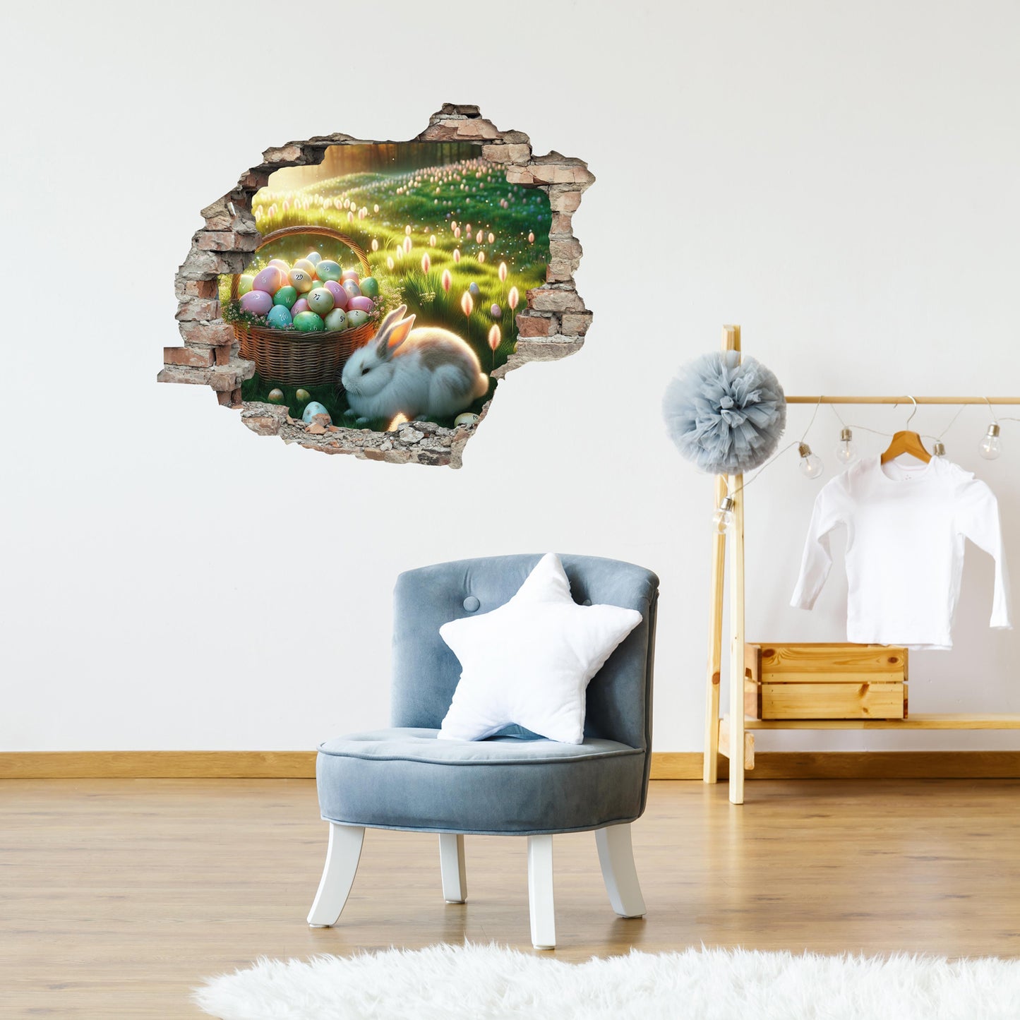 3D Wandtattoo - Fantasy Osterhase