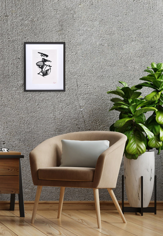 Rahmenbild - Ink Series 3/4 Wohnbeispiel