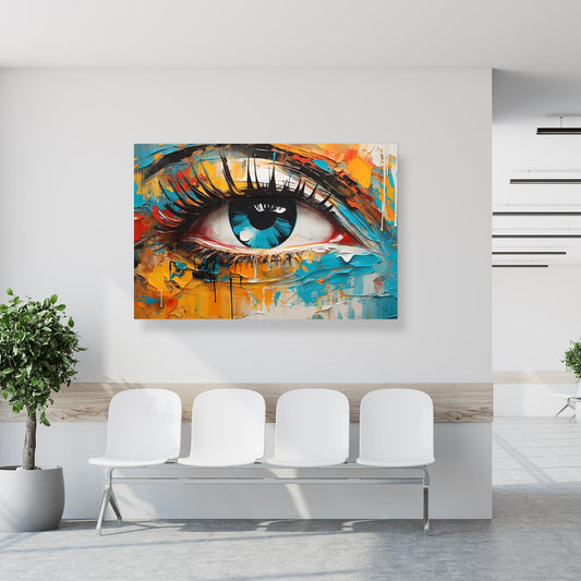 Medical Office Art - Aquarell Eye - Einrichtungsbeispiel Foto