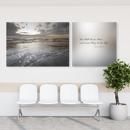 Leinwandbild - Ufer - Einrichtungsbeispiel Foto