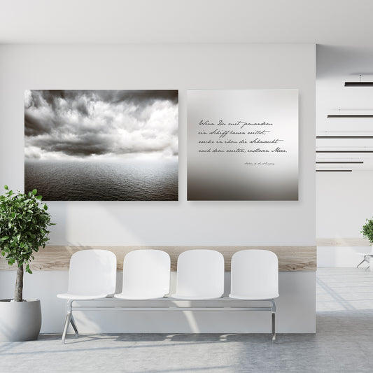 Leinwandbild - Schiff bauen - Einrichtungsbeispiel Foto