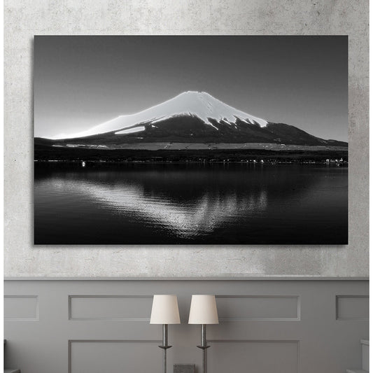 Aluminiumbild - Fudschijama Wohnbeispiel