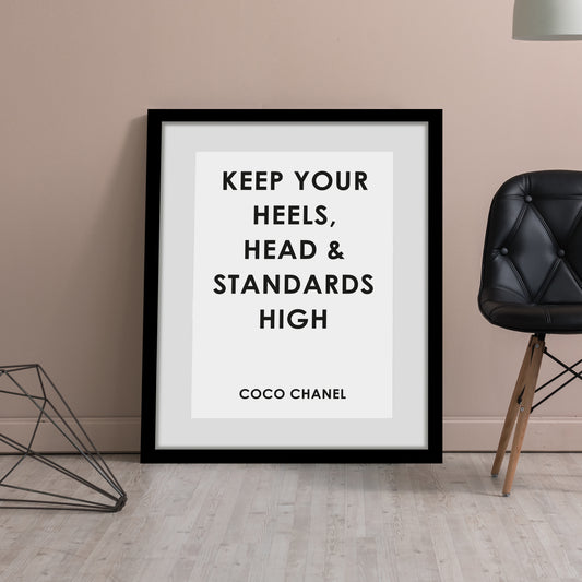 Rahmenbild - Keep Your Heels Wohnbeispiel