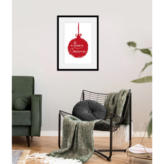 Rahmenbild - Merry Christmas Wohnbeispiel