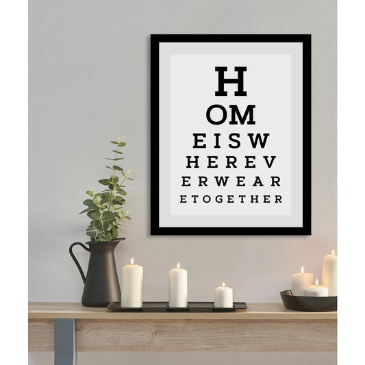 Rahmenbild - Home Is Wohnbeispiel