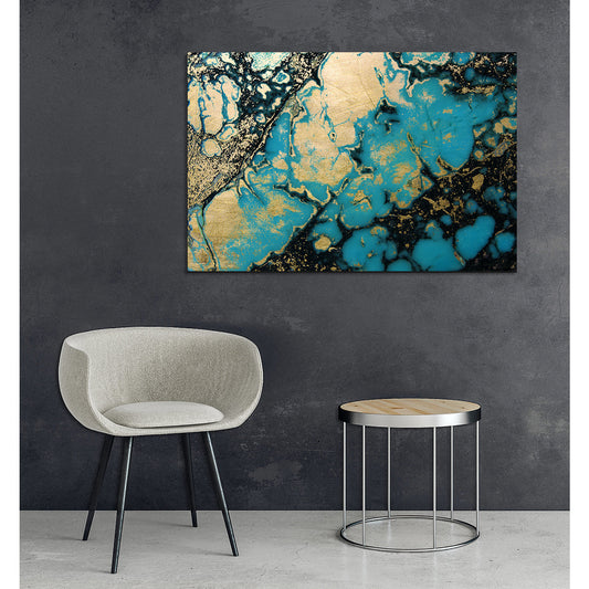 Blattgold Bild - Benno Wohnbeispiel