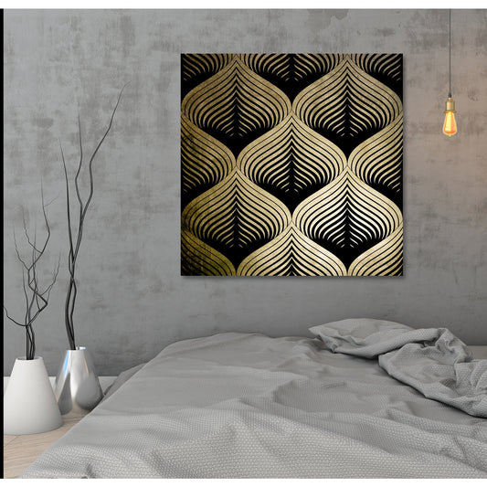 Blattgold Bild - Arvid Wohnbeispiel