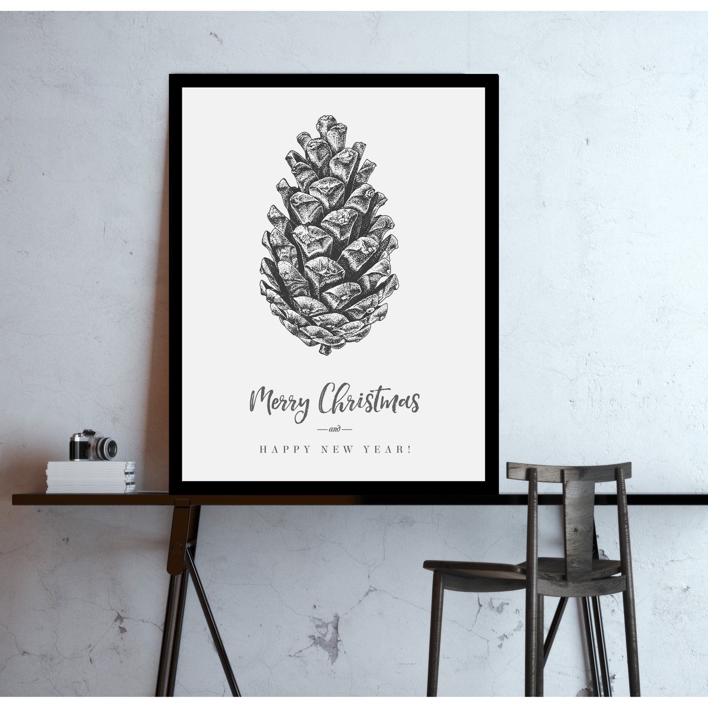 Rahmenbild - Merry Christmas Wohnbeispiel