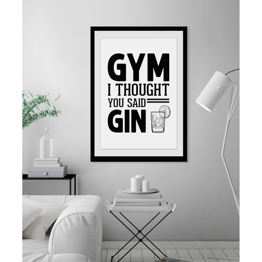 Rahmenbild - Gym I Thought.. Wohnbeispiel