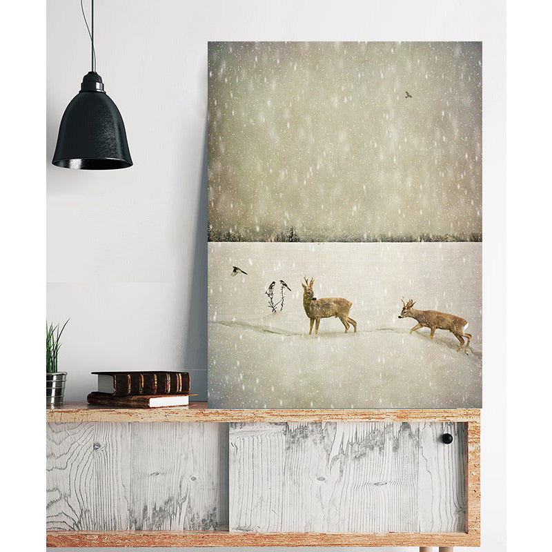 Leinwandbild - Snowfall Wohnbeispiel