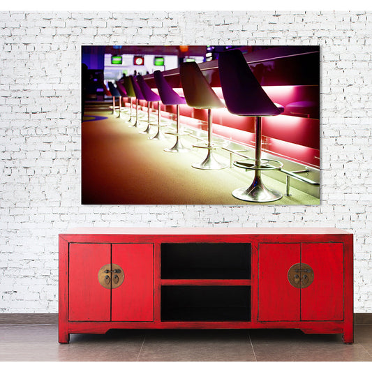 Acrylglasbild - Cocktail Bar Wohnbeispiel