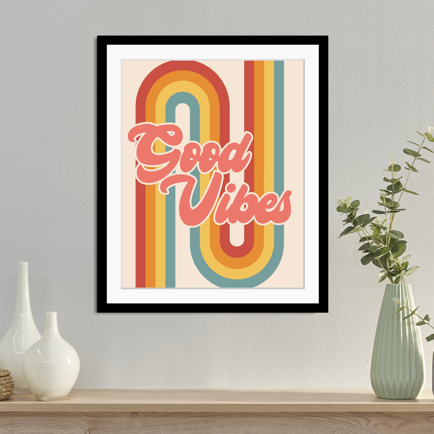 Rahmenbild - Good Vibes Wohnbeispiel