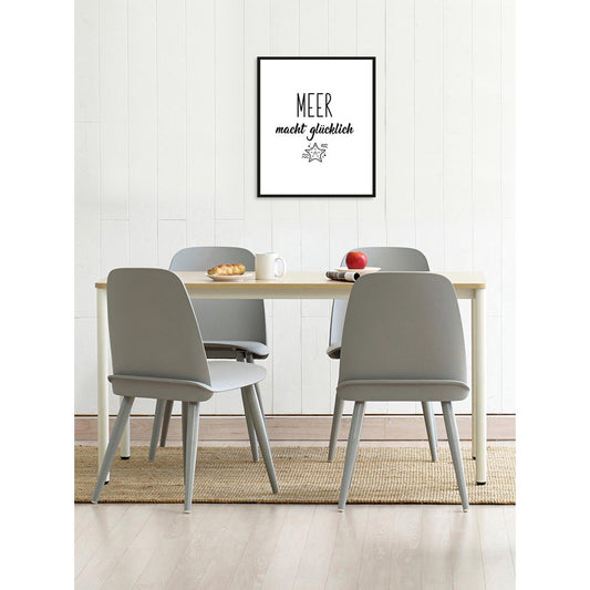 Rahmenbild - Meer macht glücklich Wohnbeispiel