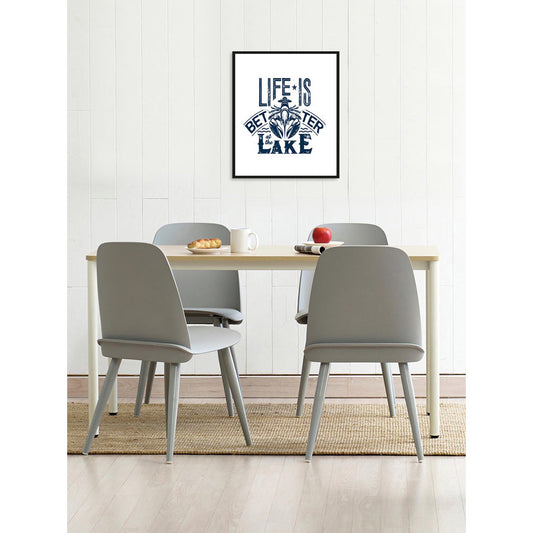 Rahmenbild - Life Is Better Wohnbeispiel