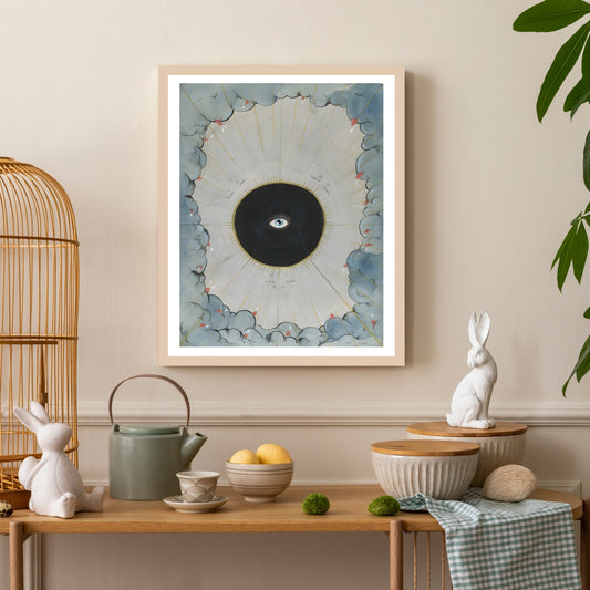 Rahmenbild - Allsehendes Auge Zeichnung - Einrichtungsbeispiel Foto