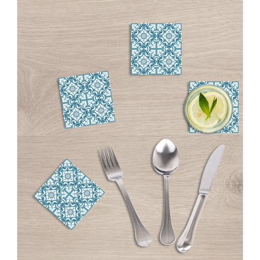 Steinuntersetzer-Set - Blue Dream Wohnbeispiel